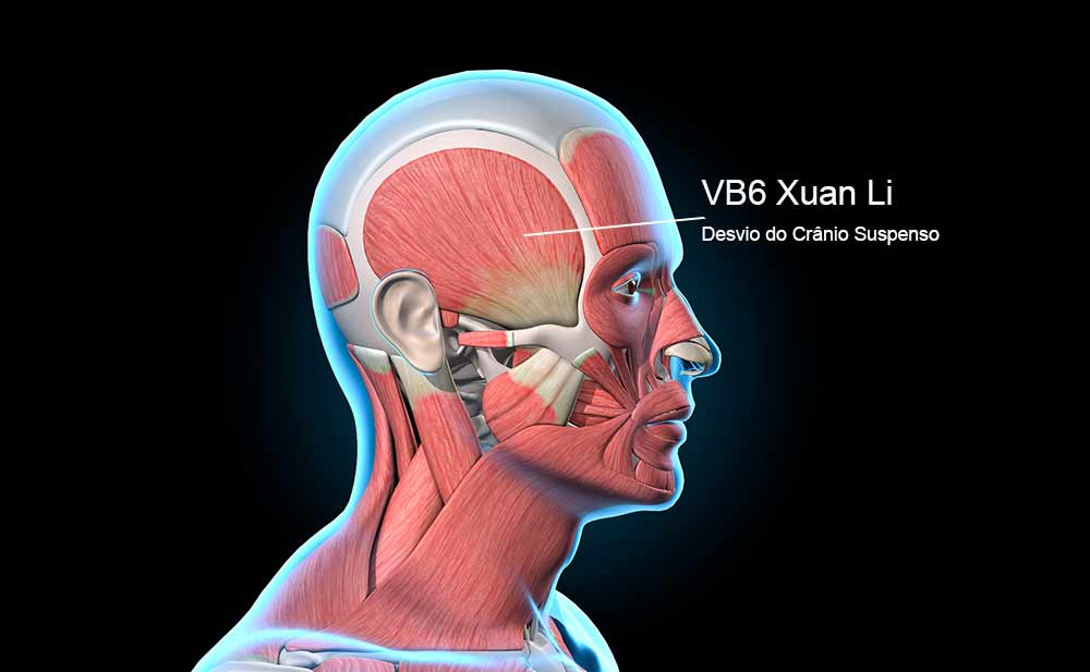 Ponto VB6 no meridiano da Vesícula Biliar.